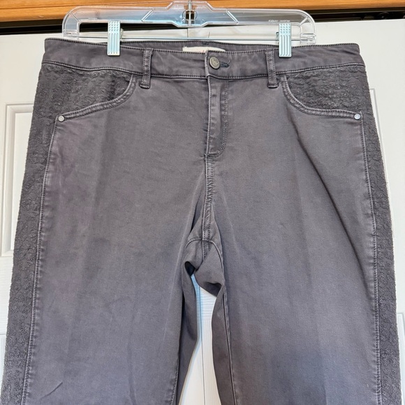 SUNDANCE Petite Grey Embroidered Jeans - Picture 3 of 8